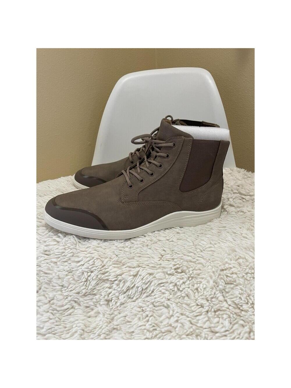 NIB ALDO Ashdale Men's Ankle Boots Brown Size 12 Almond Toe Laces Chukka Boot